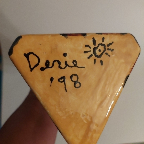 Vintage* 1998 Modernist Art Deco Decanter/Bud Vase by Derie - Picture 9 of 10